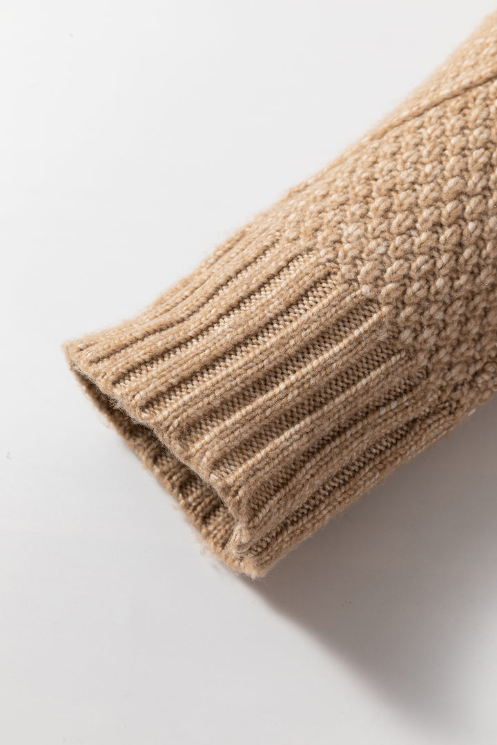 AMVIM - Robe Pull en Tricot à Câbles pour Femmes