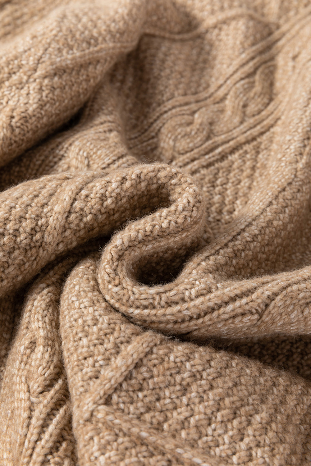 AMVIM - Robe Pull en Tricot à Câbles pour Femmes