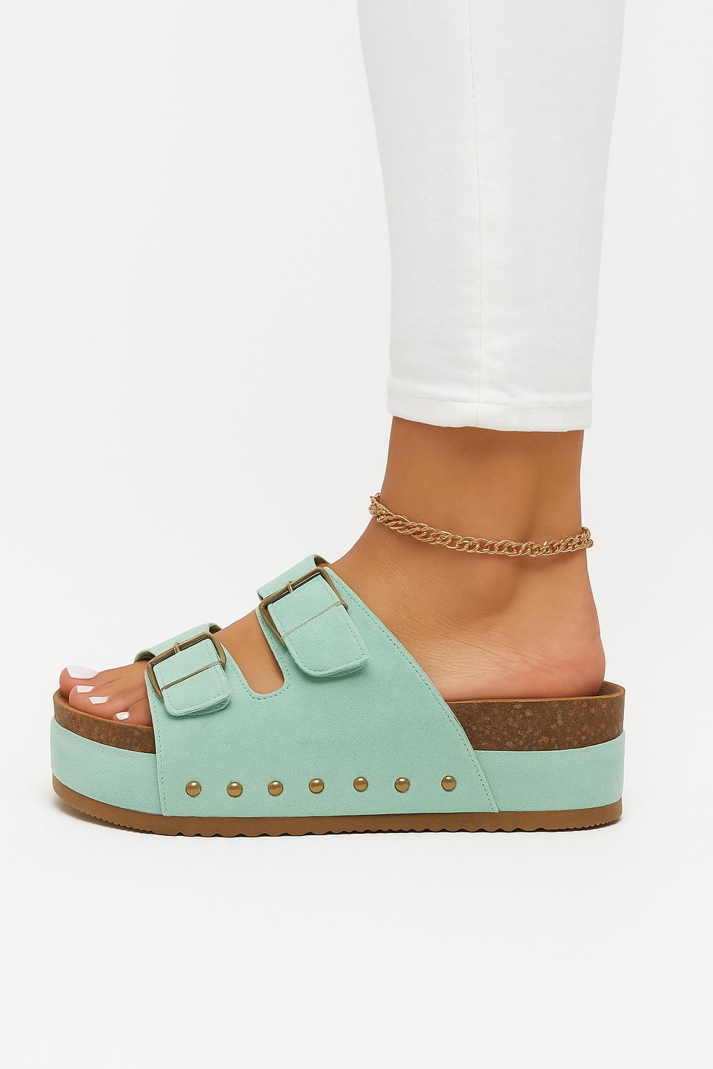 Ballerines plates confortables PU daim semelle souple