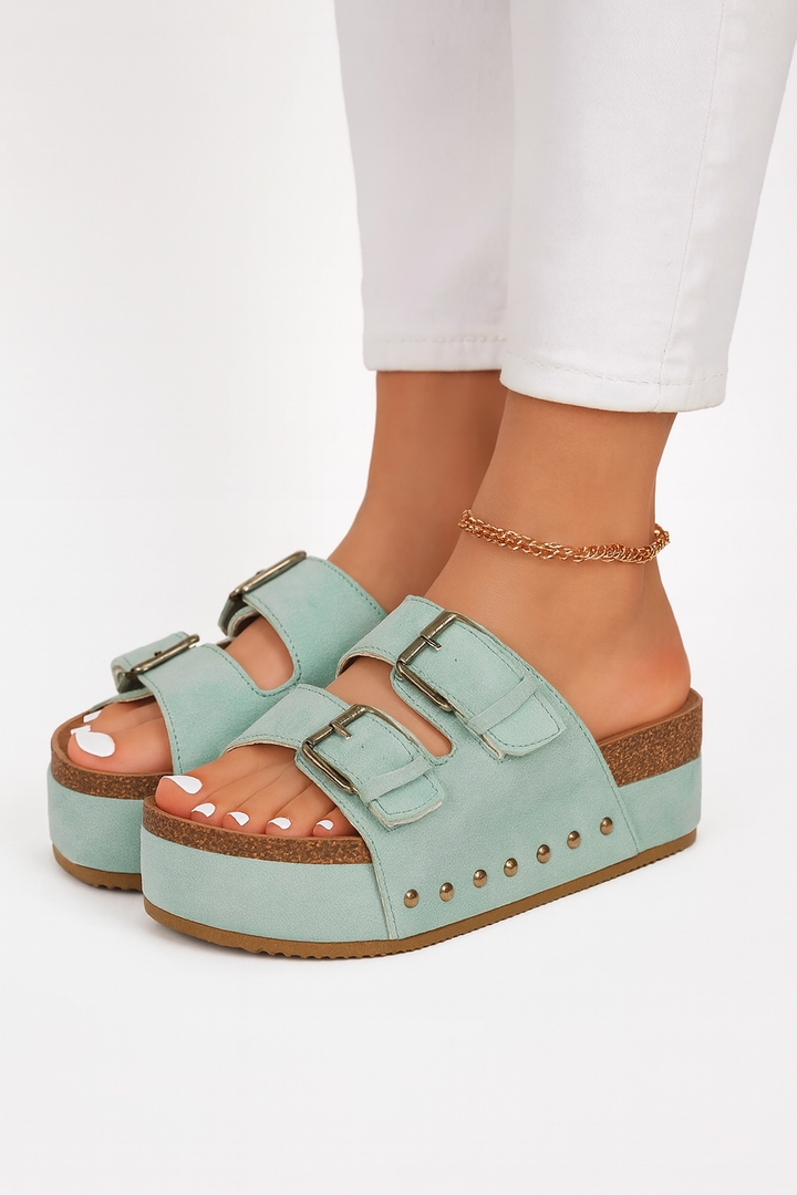 Ballerines plates confortables PU daim semelle souple