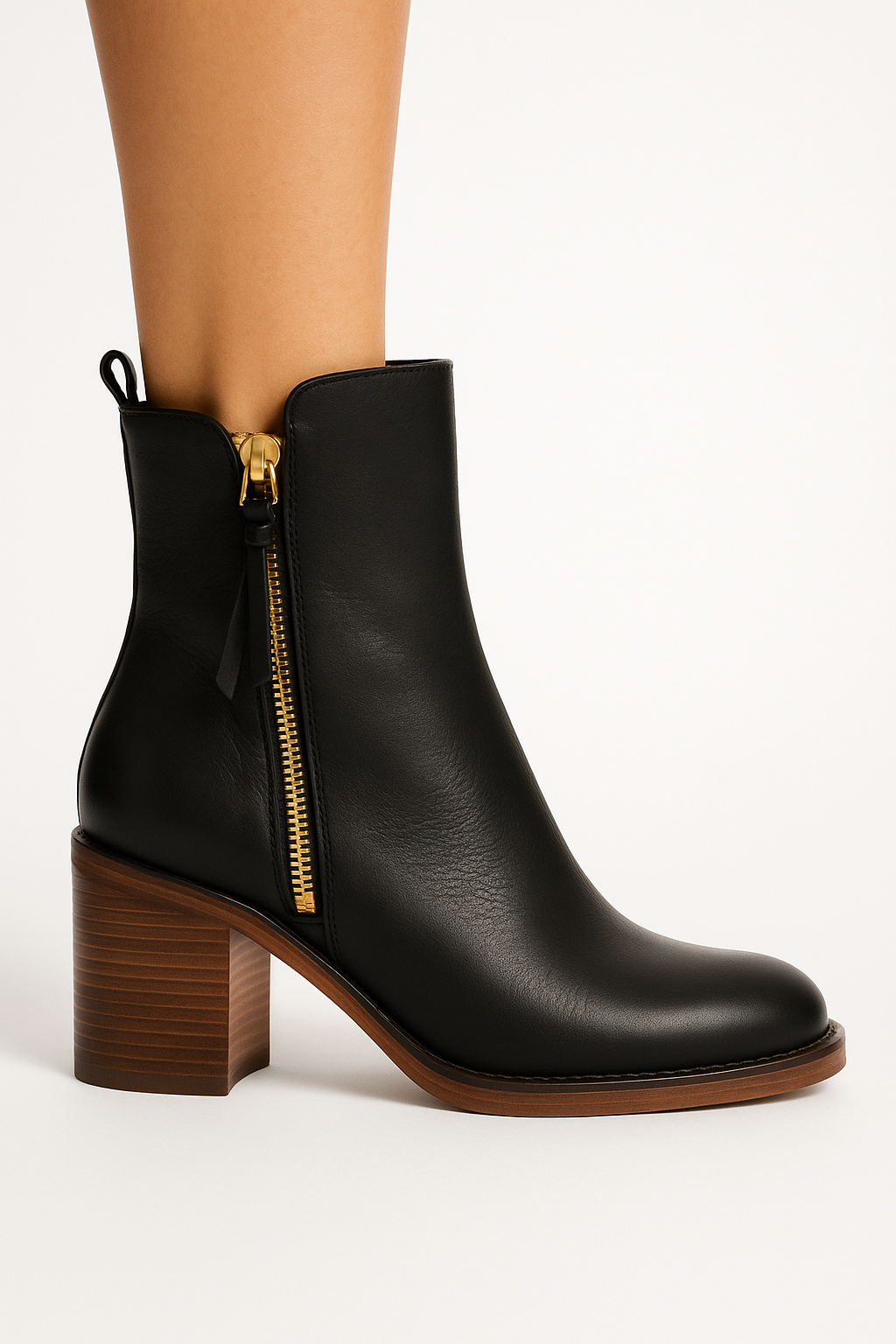 Bottes courtes à talons pour femmes