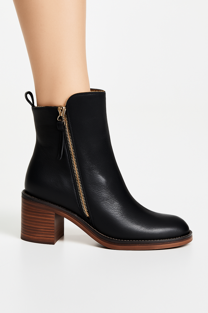 Bottes courtes à talons pour femmes