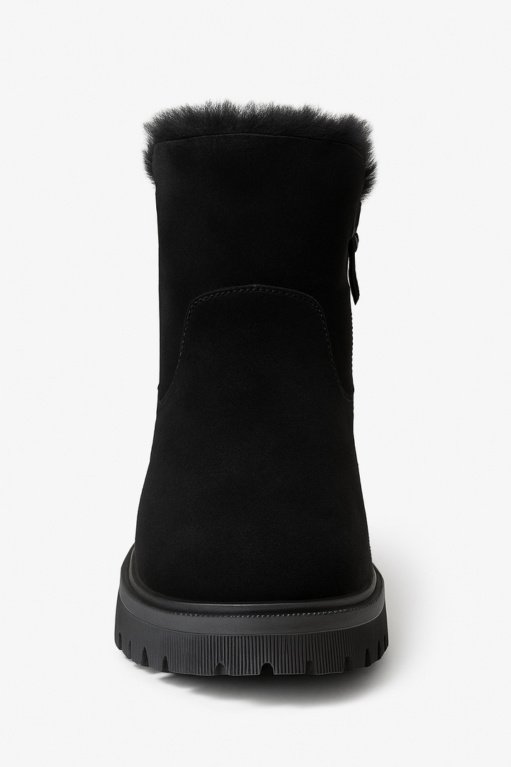 Bottes d'hiver élégantes pour femmes - bottes intermédiaires chaudes et isolées