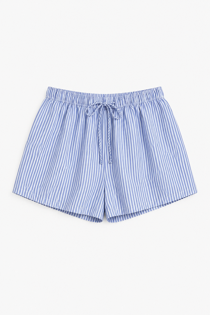 Ensemble débardeur à rayures avec nœud et short