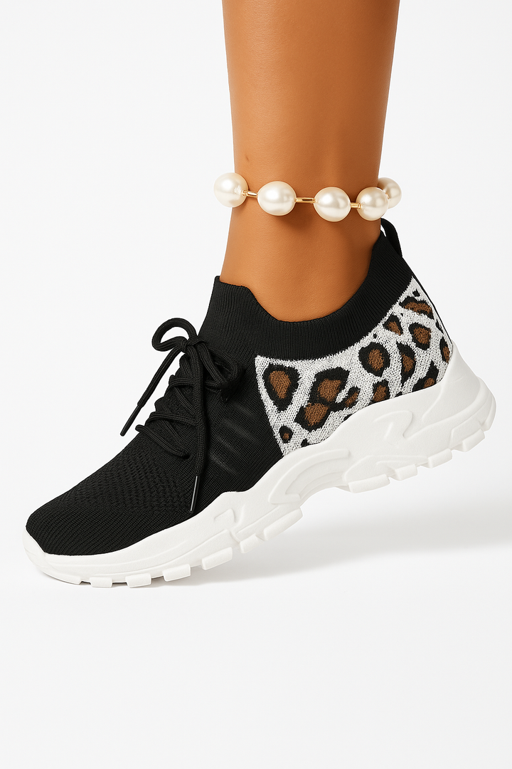 Chaussures plates femme confortables en maille respirante