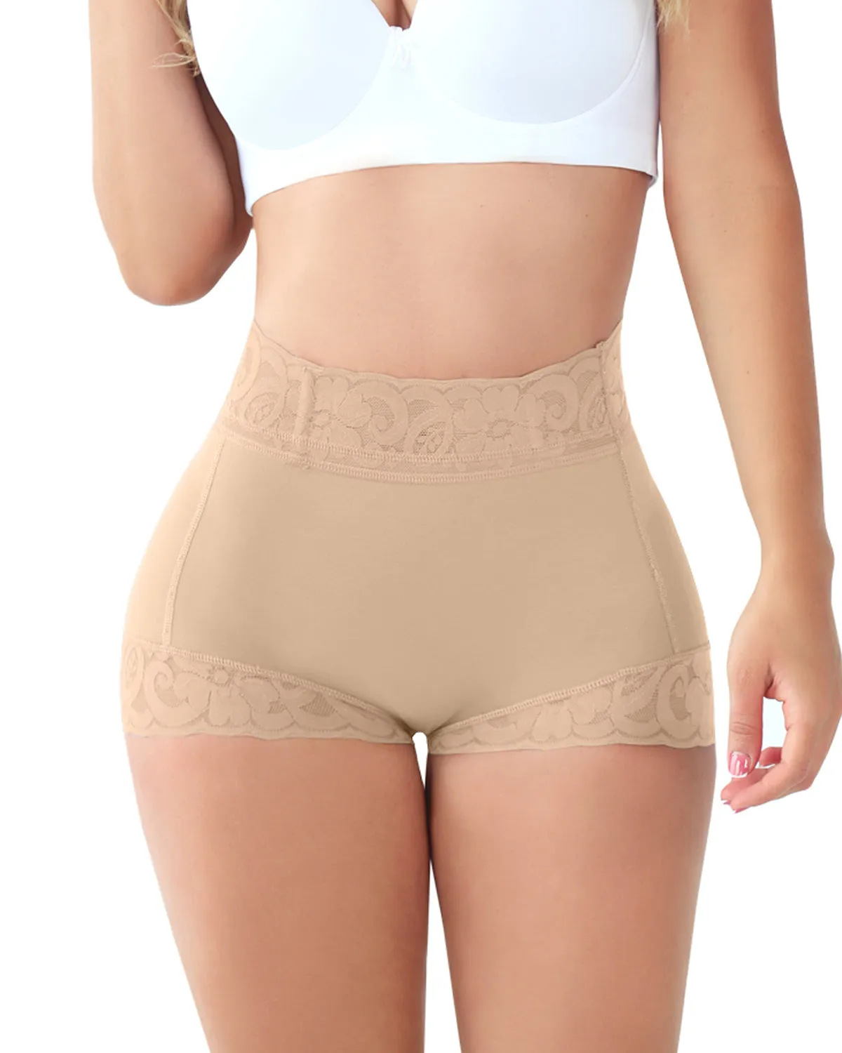 Slip taille haute avec renforcement des fesses