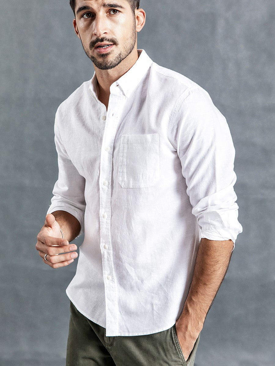 Chemise à manches longues pour hommes