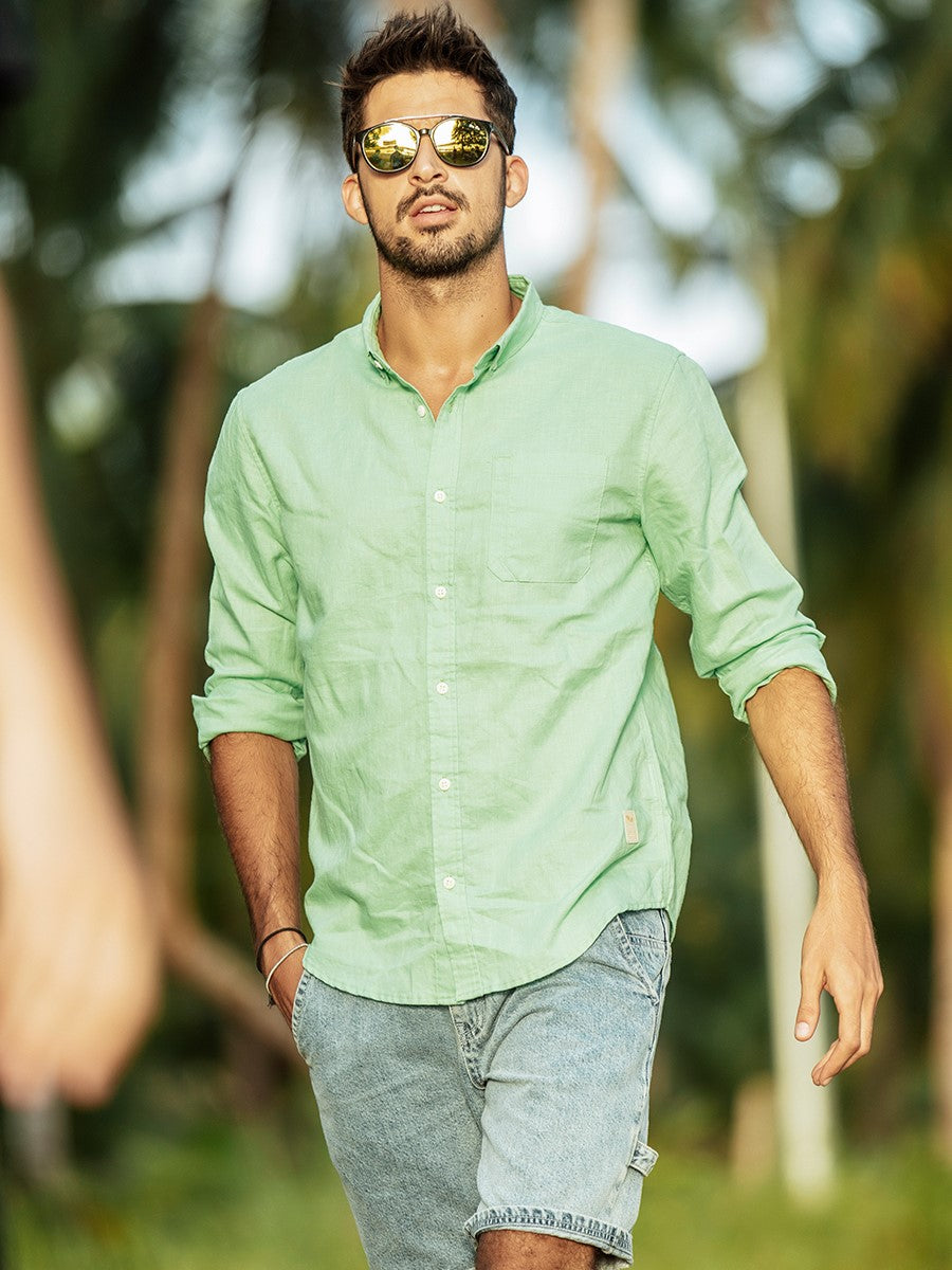 Chemise à manches longues pour hommes