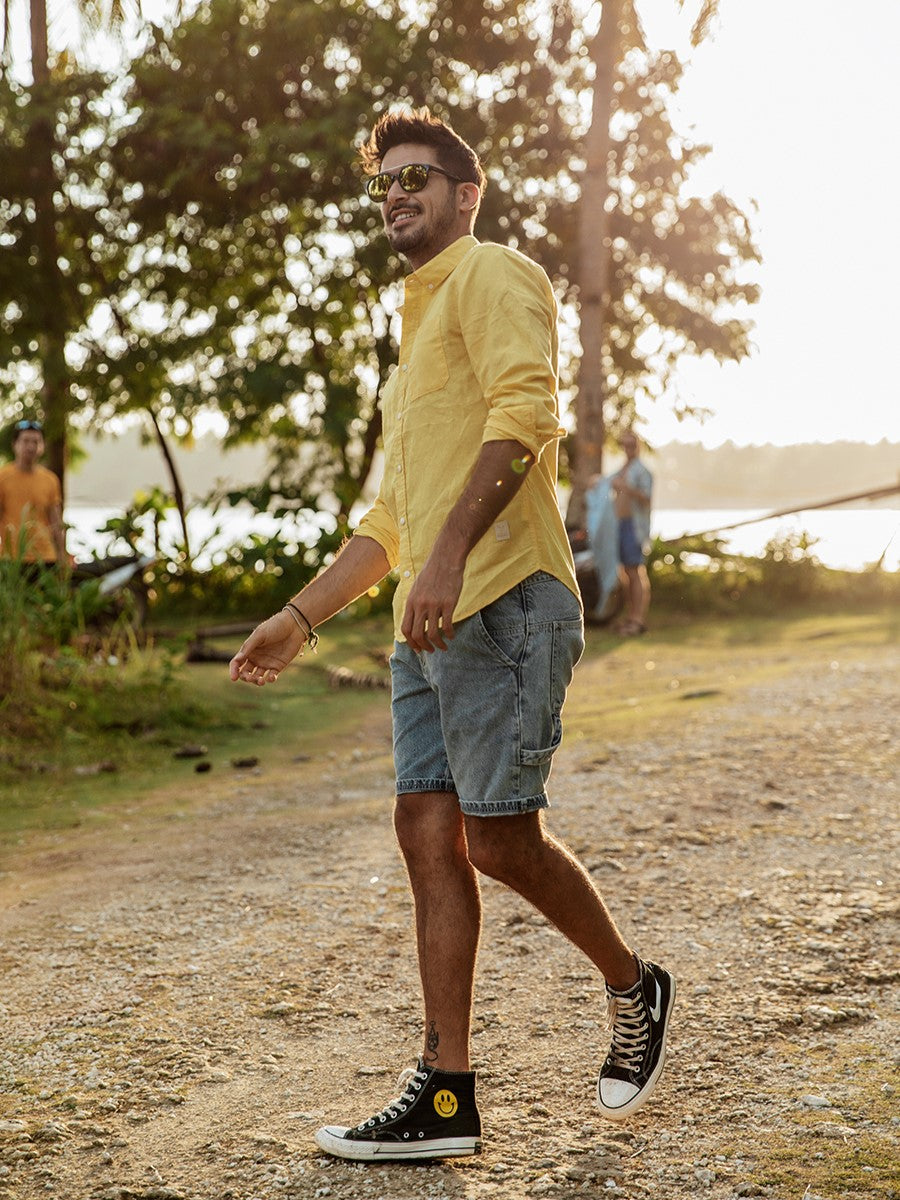 Chemise à manches longues pour hommes