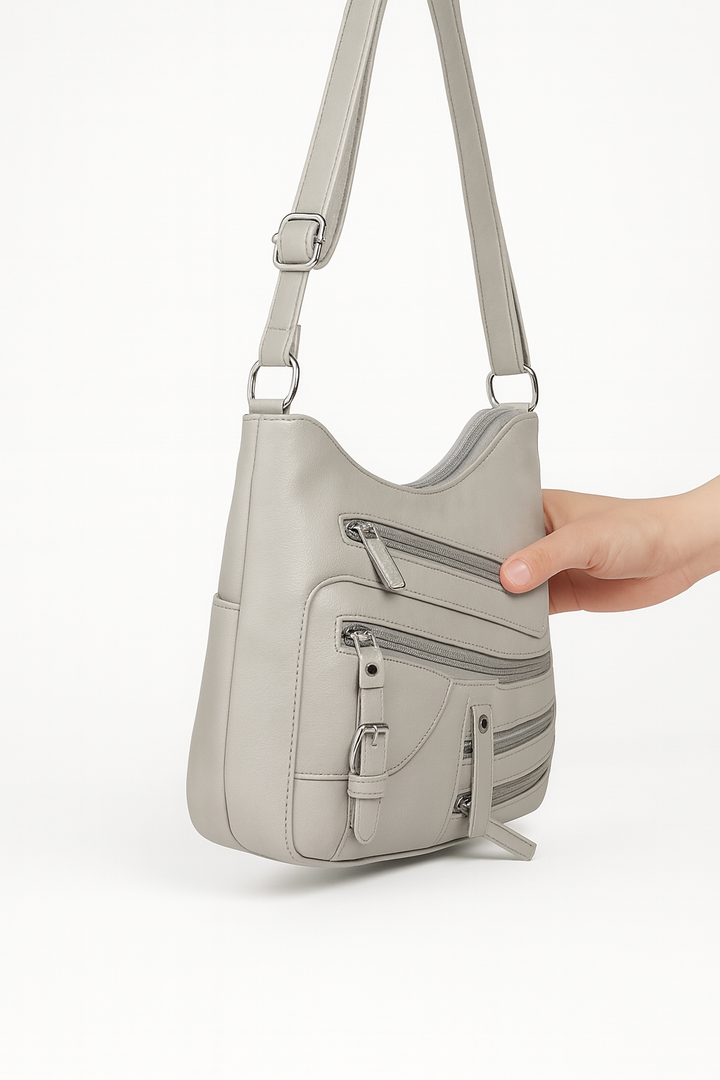 Sac à main cuir PU moyen élégant – 26x20 cm taille parfaite