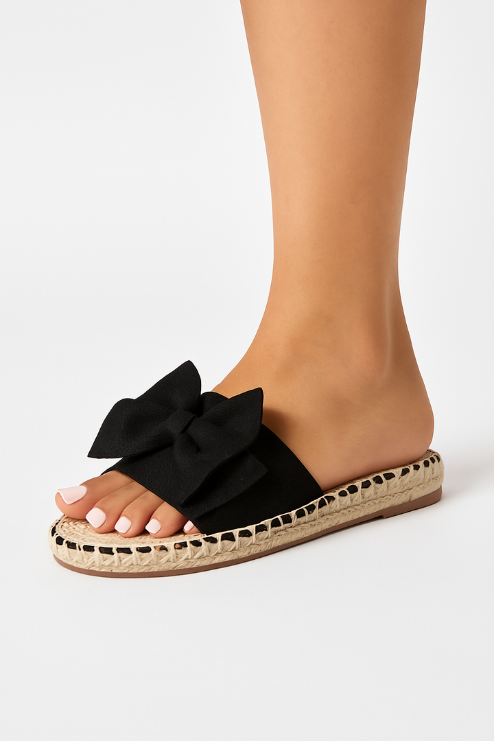 Sandales plates en lin pour usage quotidien – confort été