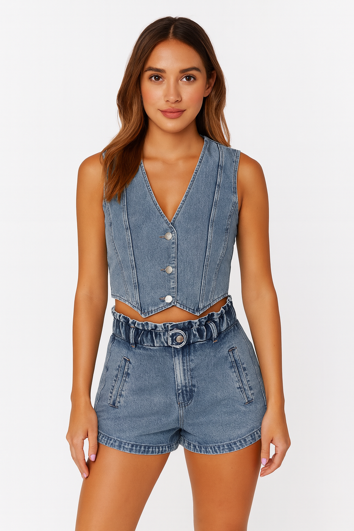 Sunni | Summer Denim Duo Set