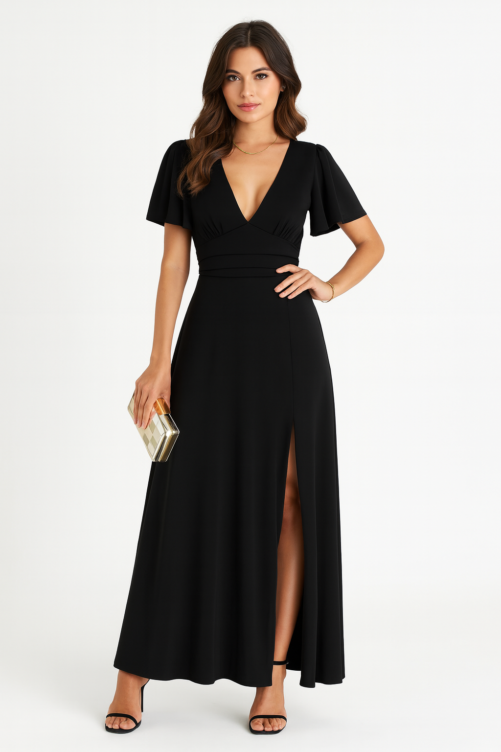 Valerie | Robe slim à col en V