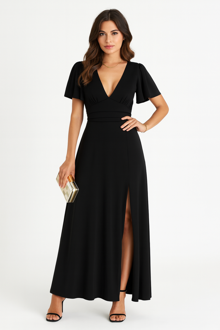 Valerie | Robe slim à col en V