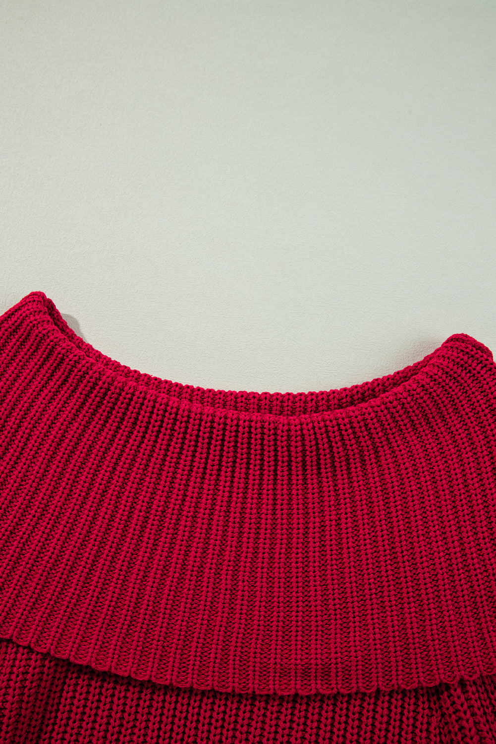 AMVIM - Pull en Tricot Femme à Manches Décollées avec Haute Élasticité