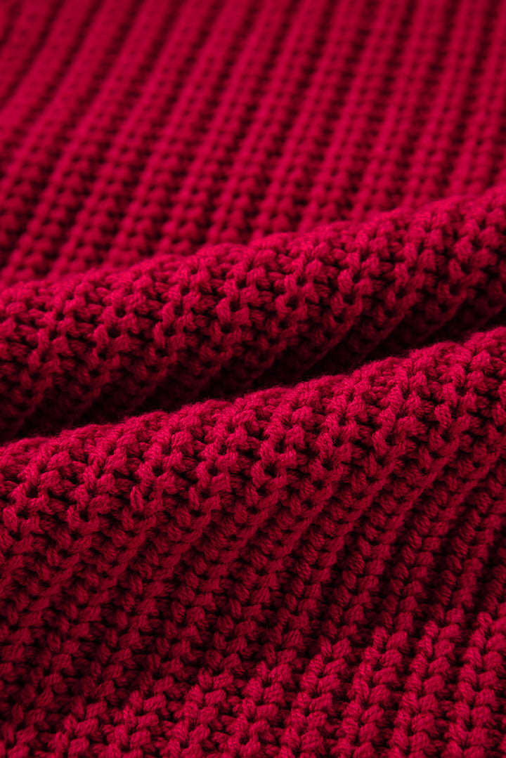 AMVIM - Pull en Tricot Femme à Manches Décollées avec Haute Élasticité