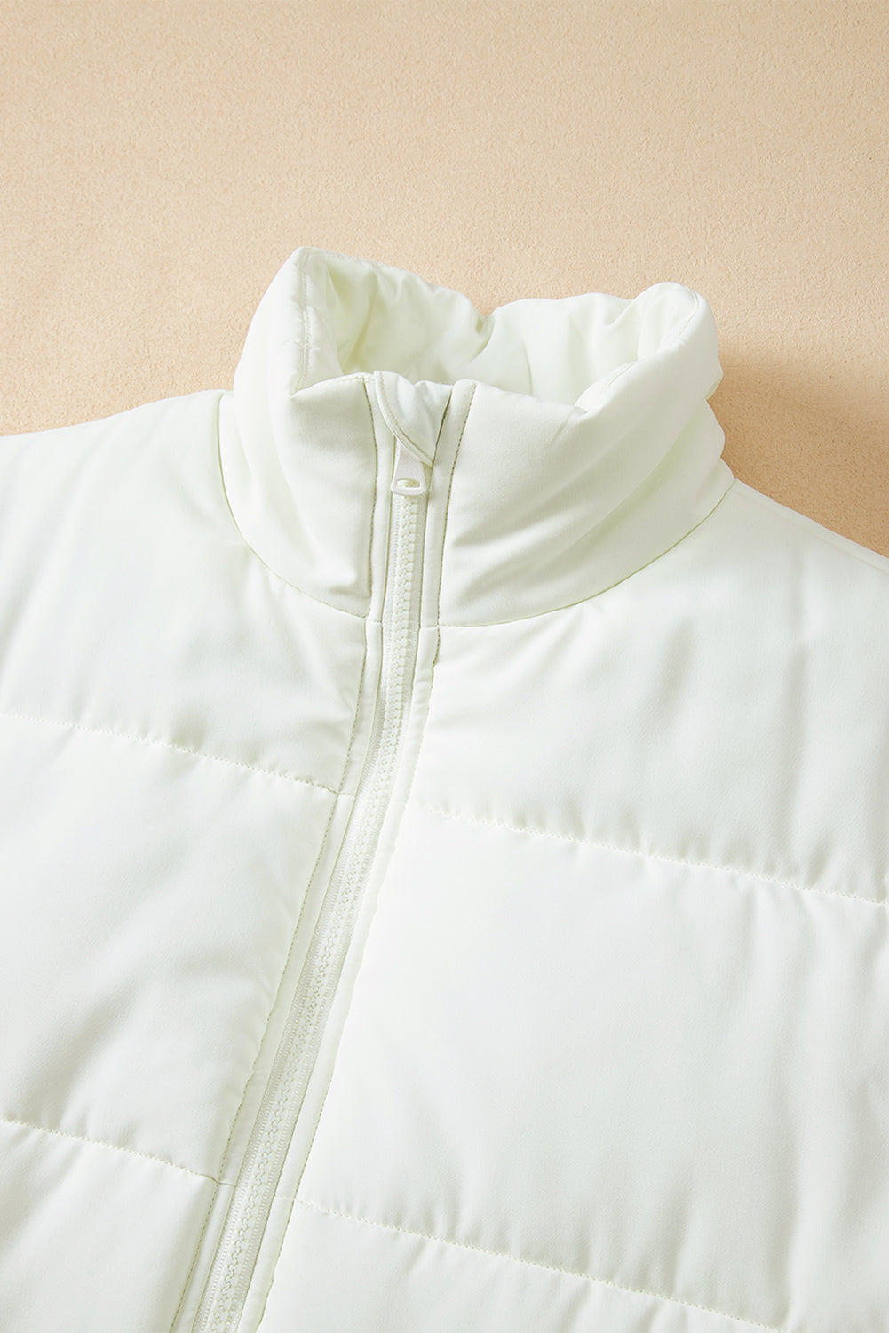 AMVIM - Gilet Puffer Oversized à Col Zippé Noir pour Femme