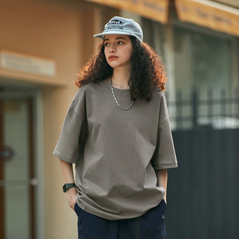 Ultimate Soft Touch Heavyweight Oversized T-shirt til mænd og kvinder i hiphop - stil - Kim Mode KBH