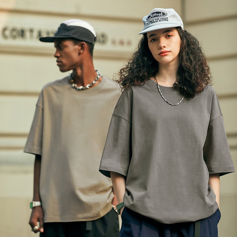 Ultimate Soft Touch Heavyweight Oversized T-shirt til mænd og kvinder i hiphop - stil - Kim Mode KBH