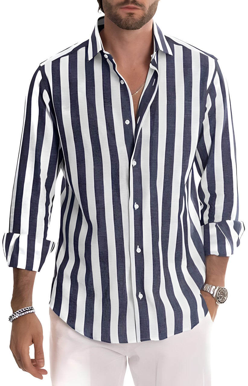 Maverick | Chemise rayée pour hommes - Camille Boutique