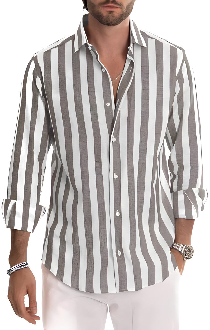 Maverick | Chemise rayée pour hommes - Camille Boutique