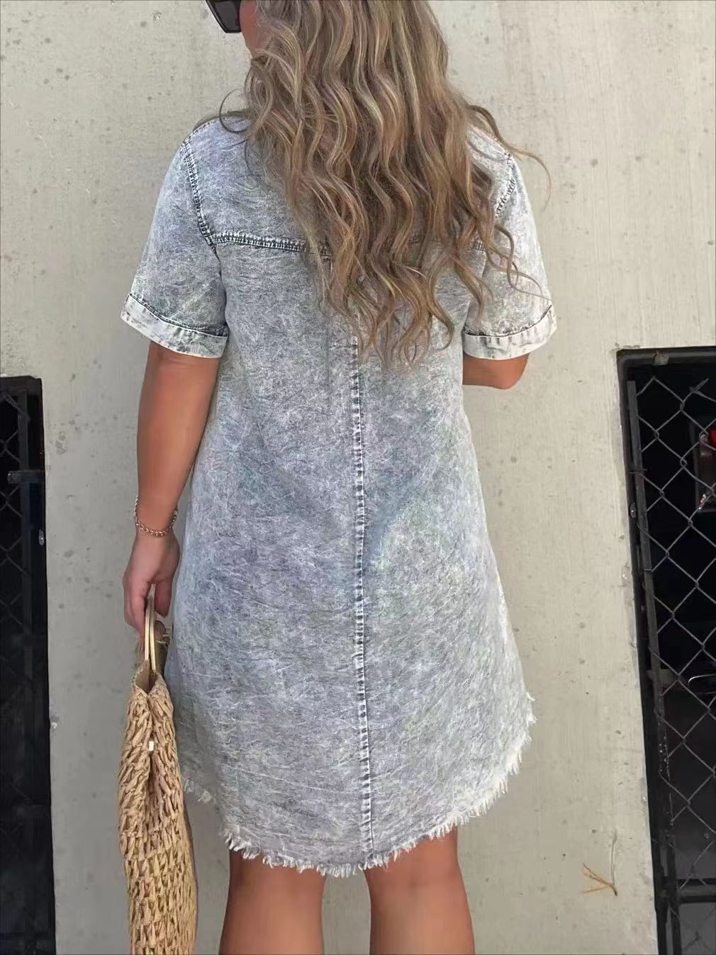 Carmen | Robe en denim décontractée - Camille Boutique