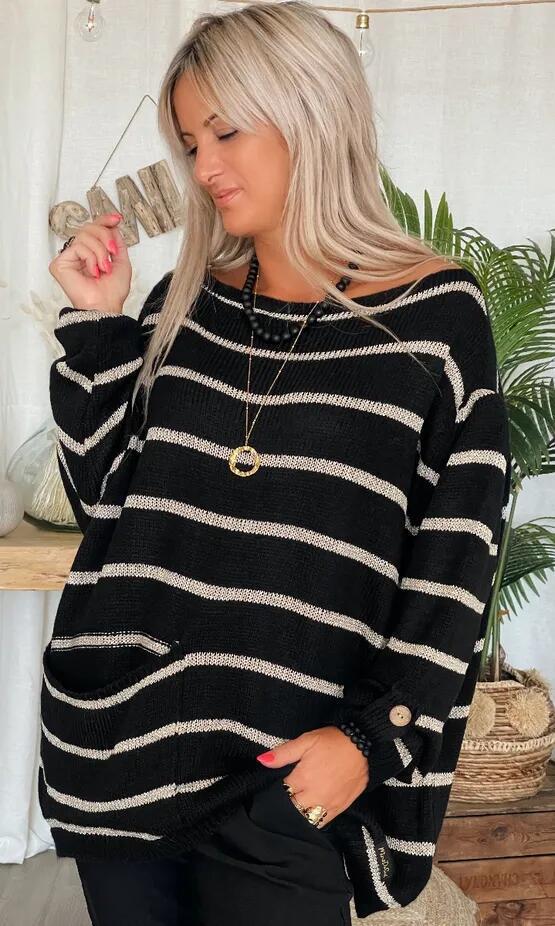 Callie | Chic Pull à rayures - Camille Boutique