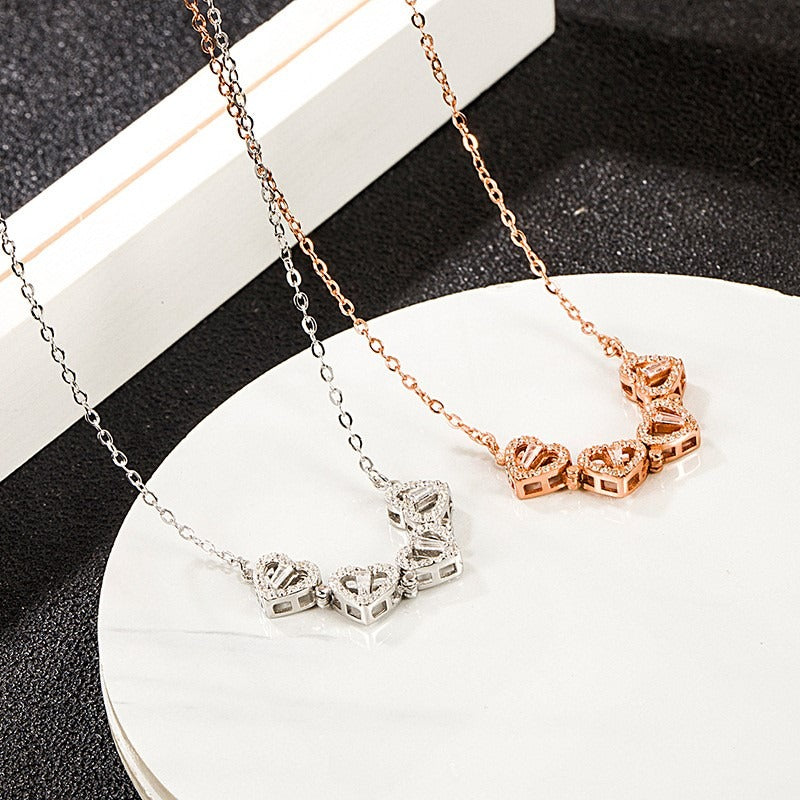 Collier en forme de cœur de trèfle - Camille Boutique