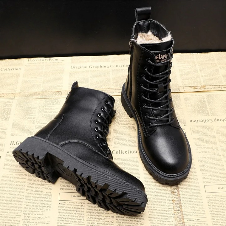 Lola | Bottes d'hiver noires de luxe