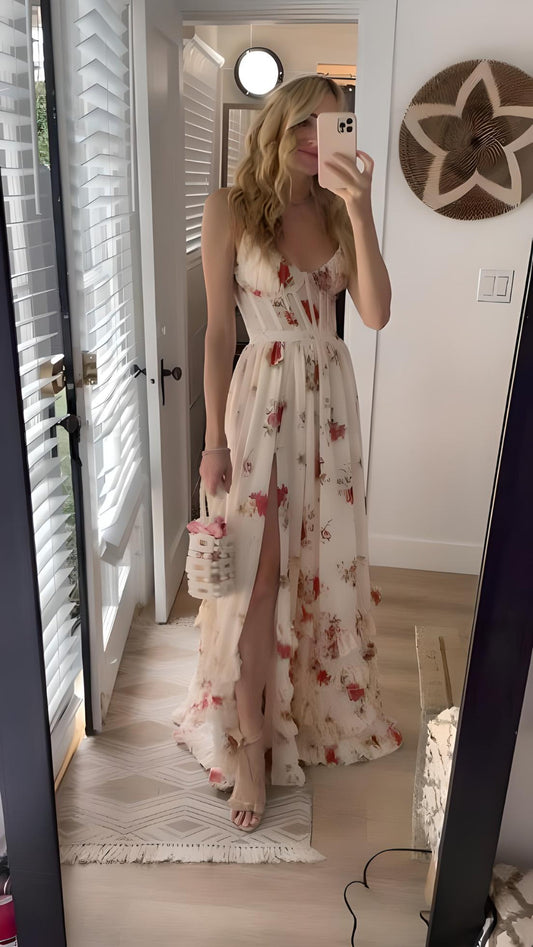 Fiona | Robe Empire à fleurs - Camille Boutique