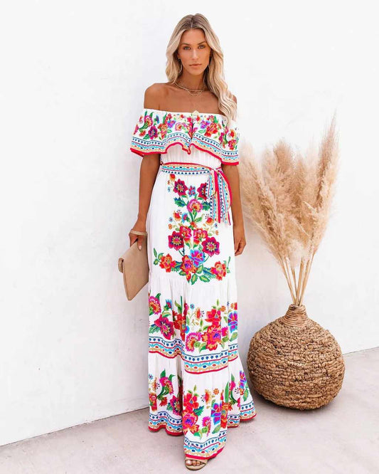 Paloma | Maxi de plage boho imprimé