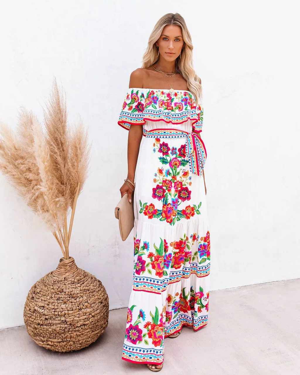 Paloma | Maxi de plage boho imprimé