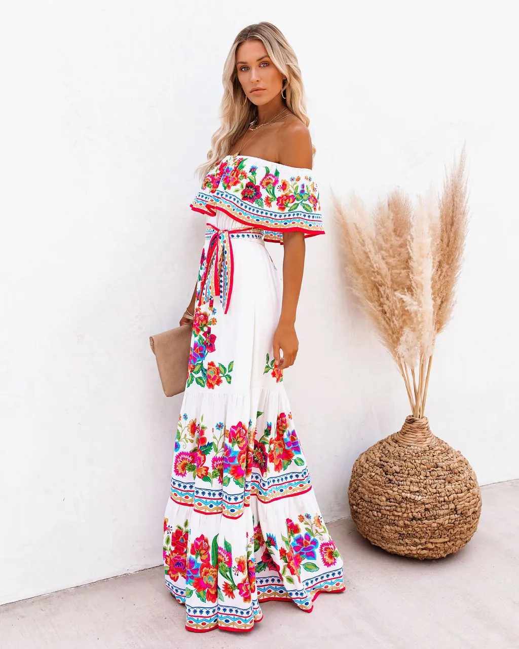 Paloma | Maxi de plage boho imprimé