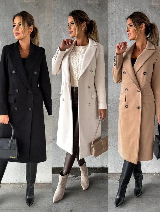 Laura | Manteau d'hiver long et élégant