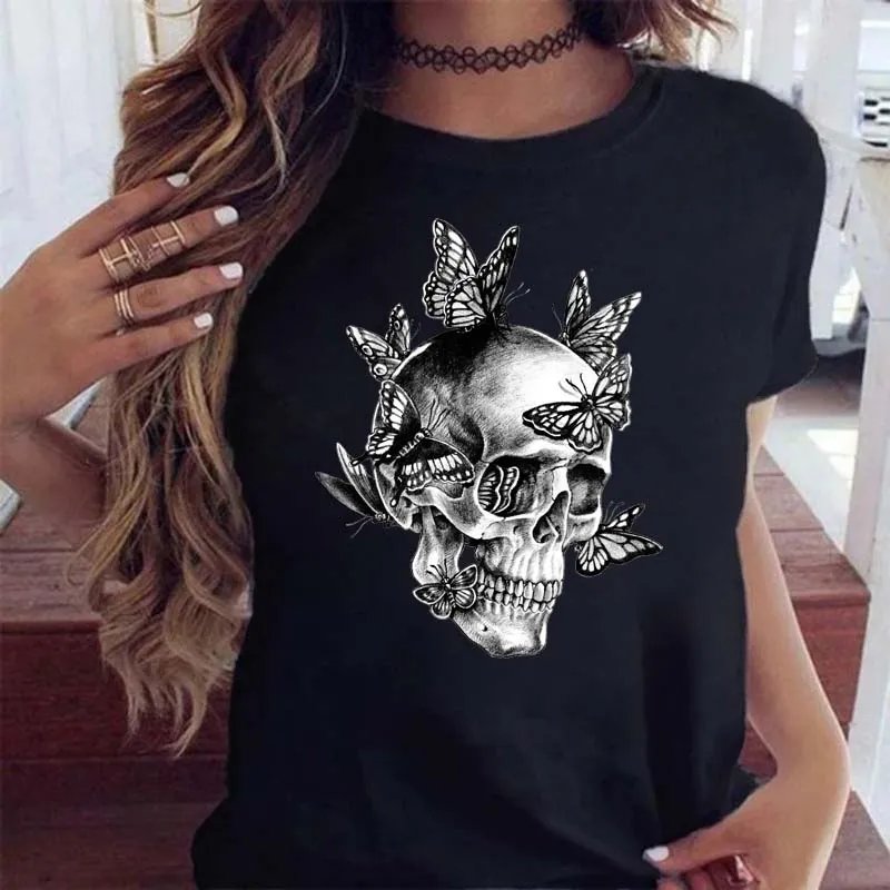 Silvia | Tshirt tête de mort