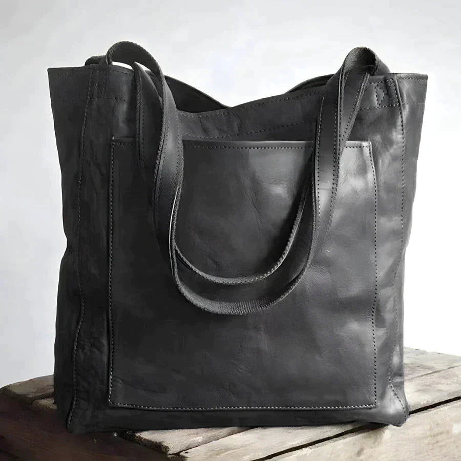 Lydia | Sac à bandoulière en cuir à pochettes - Camille Boutique