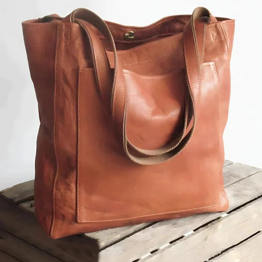 Lydia | Sac à bandoulière en cuir à pochettes - Camille Boutique