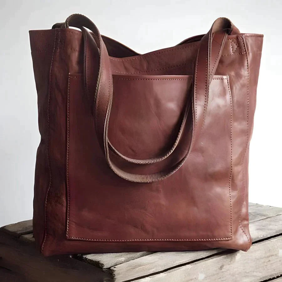 Lydia | Sac à bandoulière en cuir à pochettes - Camille Boutique